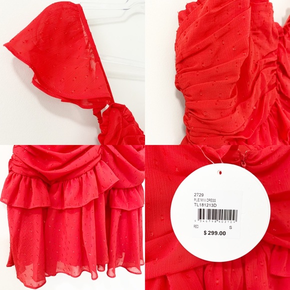 La Maison Talulah Rue Mini Ruffle Shirring Dress - Picture 7 of 8